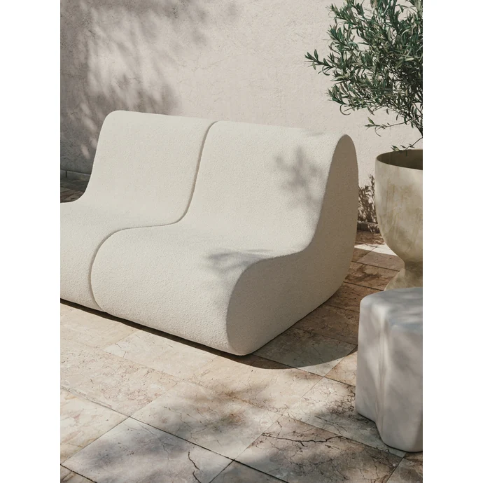 Venkovní křeslo Rouli Pure Bouclé – Off-white