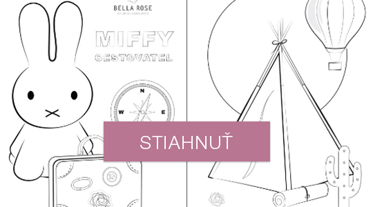 Omaľovánky - Miffy a stan