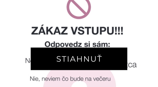 Ceduľka na dvere - mama pracuje