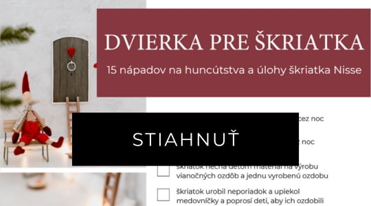 Checklist - 15 nápadov na huncútstva škriatka Nisse