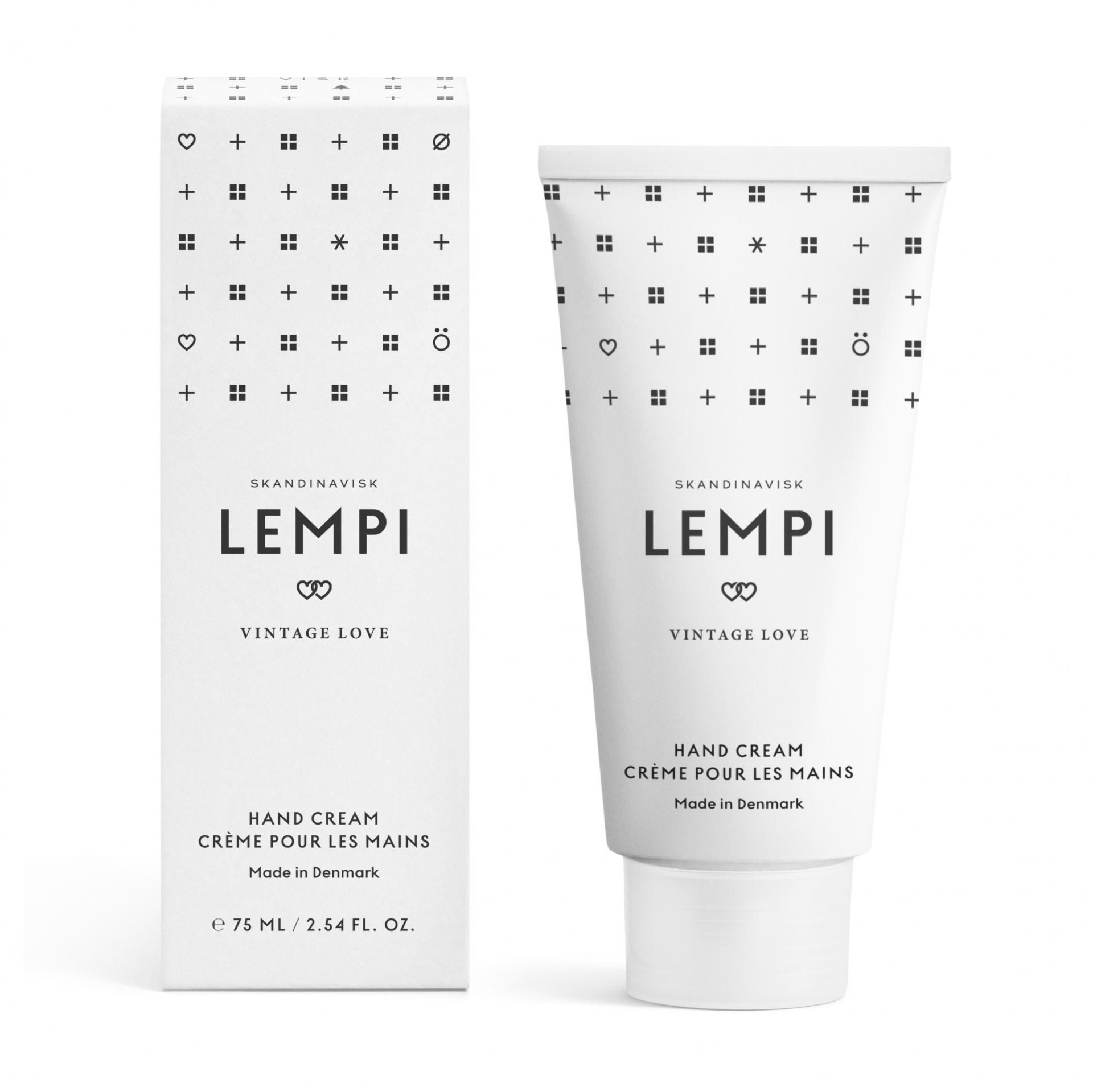 SKANDINAVISK Krém na ruce LEMPI (láska) 75 ml, bílá barva, kov