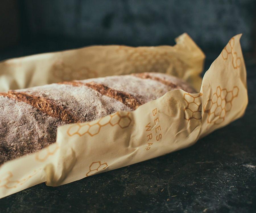 Bee's Wrap Ekologický potravinový ubrousek na chléb, žlutá barva, textil
