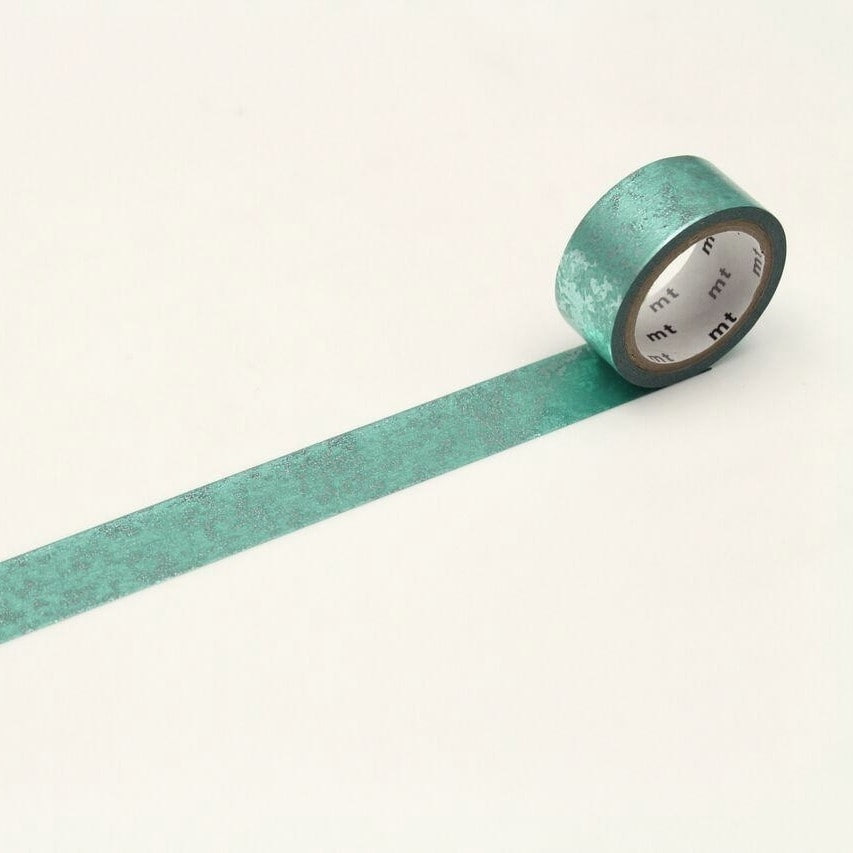 mt Metalická samolepicí páska Green Dust, zelená barva, papír