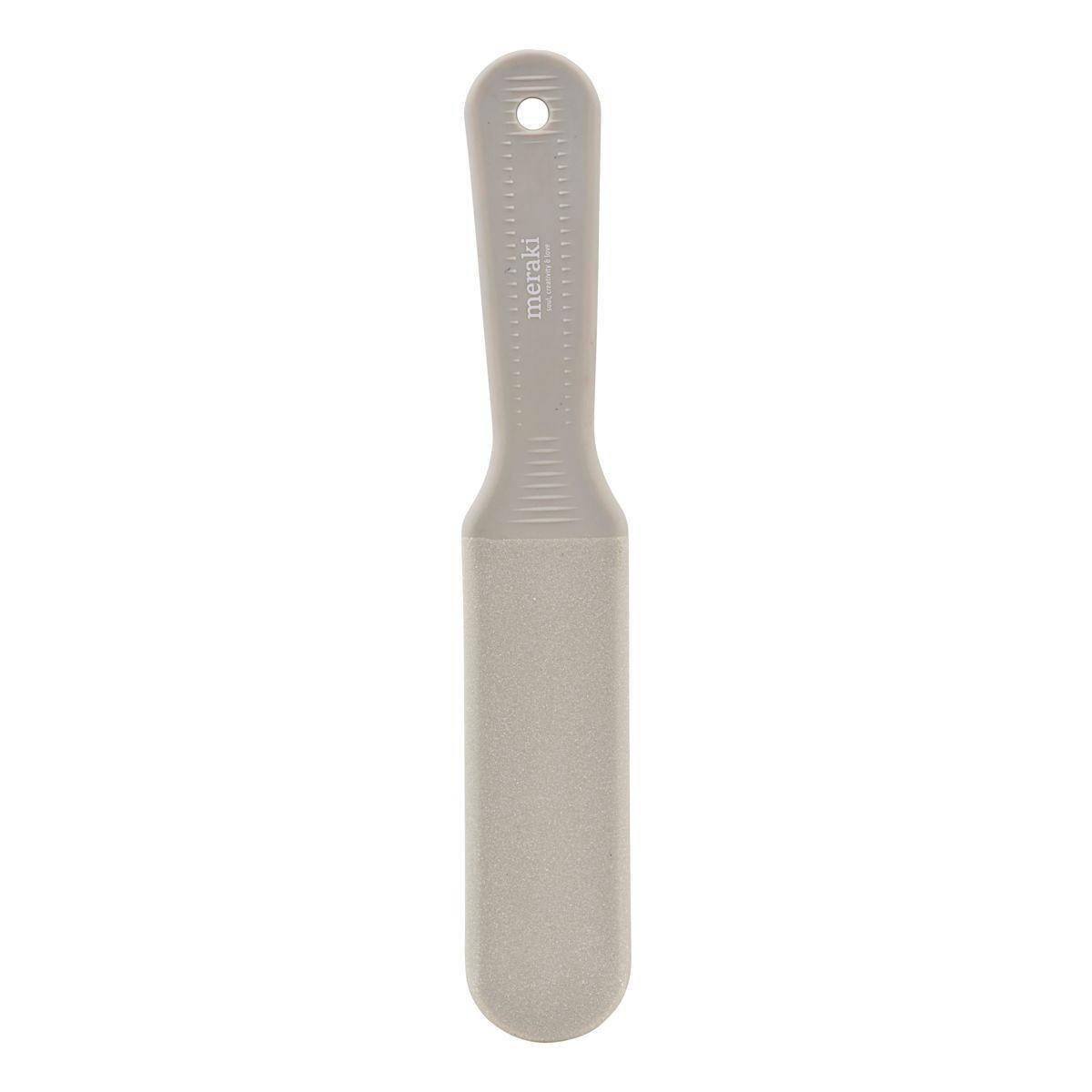 meraki Pilník na paty Grey, šedá barva, plast