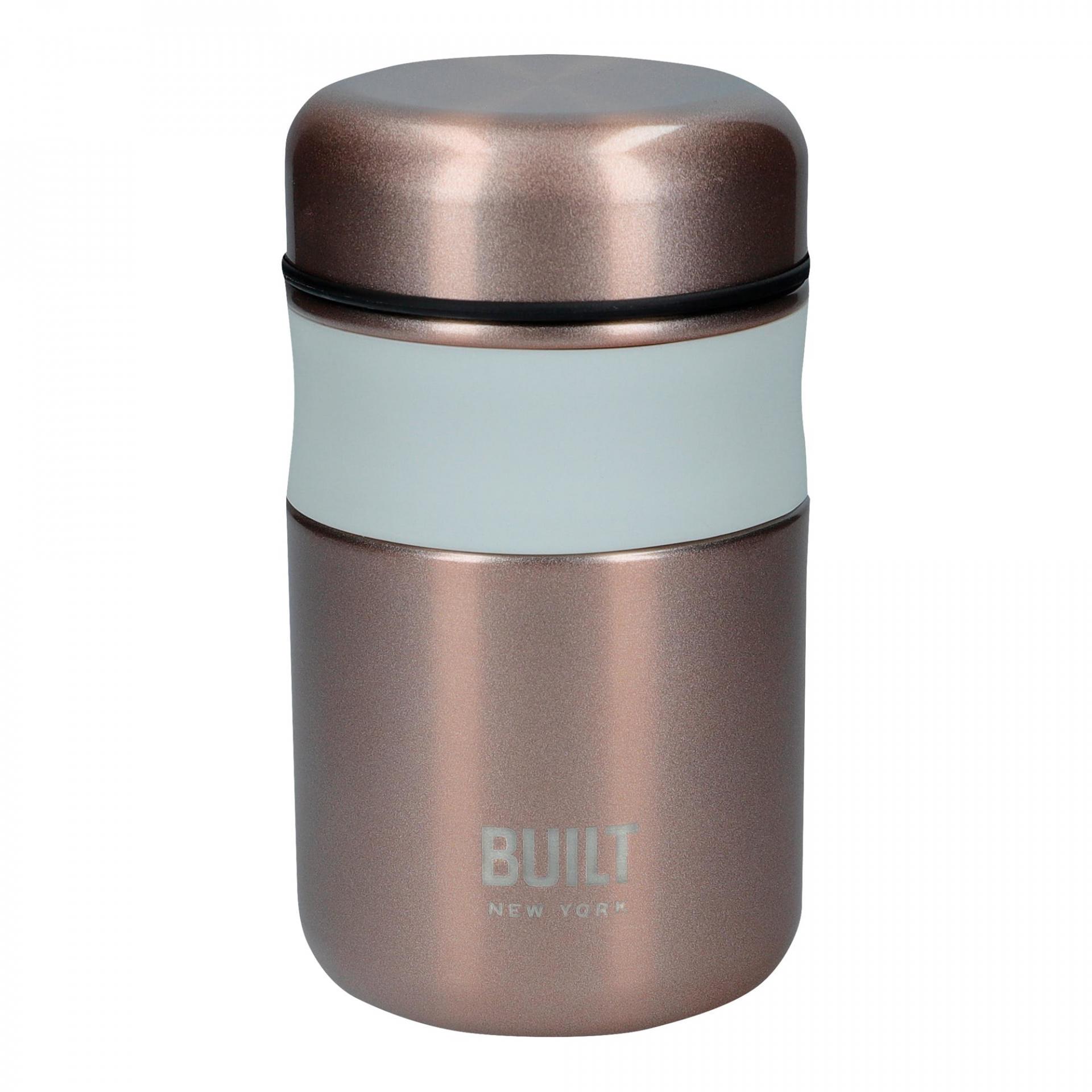 Kitchen Craft Termo box na potraviny Rose Gold 490 ml, růžová barva, zlatá barva, kov, plast