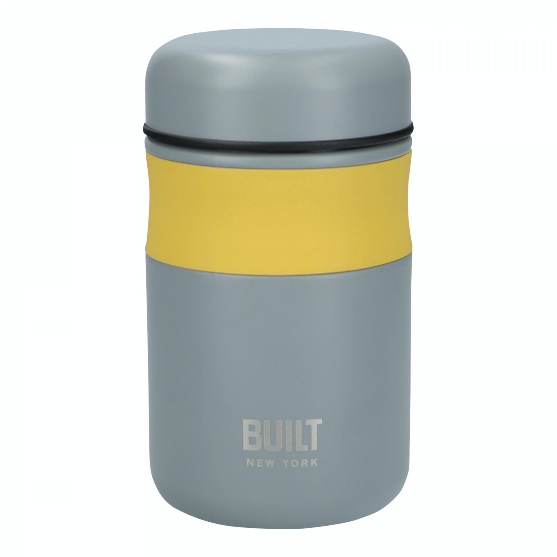 Kitchen Craft Termo box na potraviny Stylist 490 ml, žlutá barva, šedá barva, kov