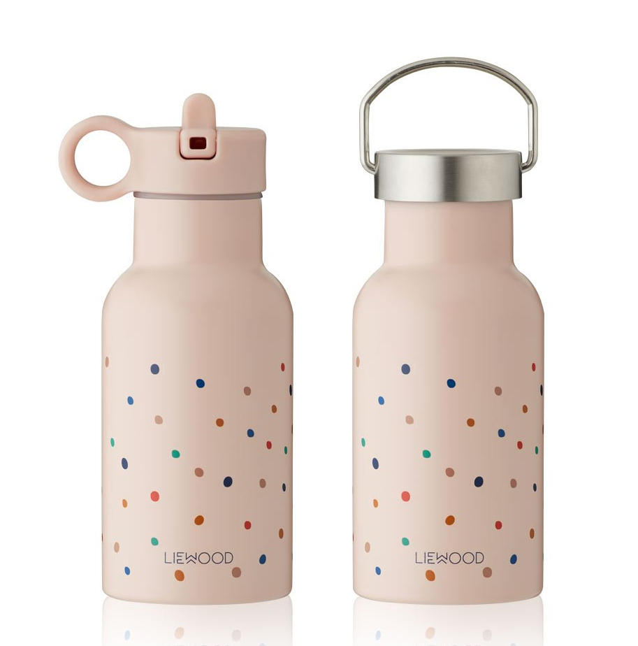 LIEWOOD Dětská termo lahev Anker Confetti Mix - 350 ml, růžová barva, kov