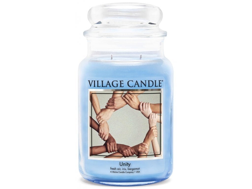 VILLAGE CANDLE Svíčka Village Candle - Unity 602 g, modrá barva