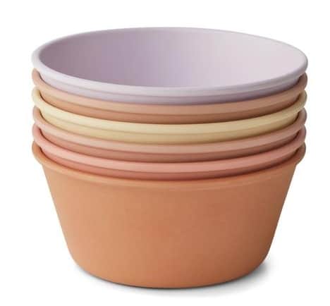 LIEWOOD Plastová miska Irene Light Lavender Mix Varianta A, růžová barva, oranžová barva, plast
