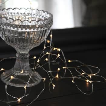 Světelný LED drátek Silver Dew Drop 4 m