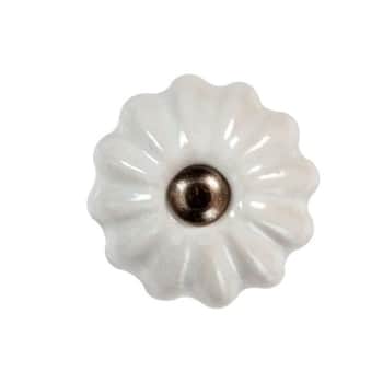 Porcelánová úchytka White mini
