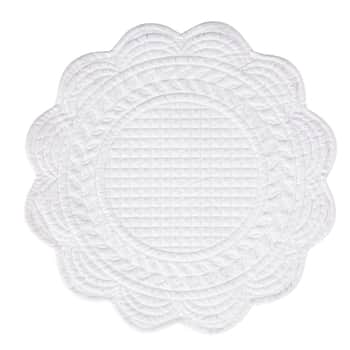 Prošívané prostírání Blanc 40cm