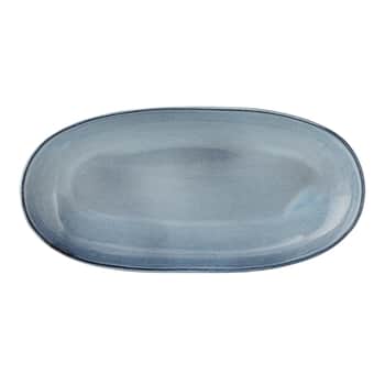 Oválny servírovací tanier Sandrine Blue 34 cm