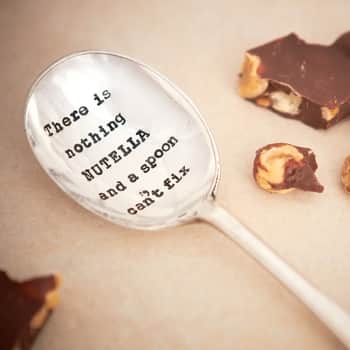 Postříbřená čajová lžička Nutella & Spoon