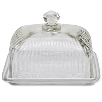 Máselnička Glass pressed