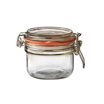 Kulatá zavařovací sklenice s klipem 125 ml