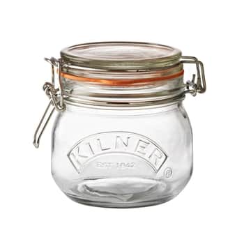 Kulatá zavařovací sklenice s klipem 500 ml