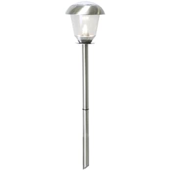 Zahradní světlo na solární napájení Bollard Napoli Steel - 66 cm
