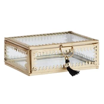 Skleněná krabička Orient Gold/clear - větší