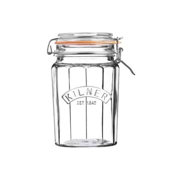 Kulatá zavařovací sklenice s klipem 950 ml