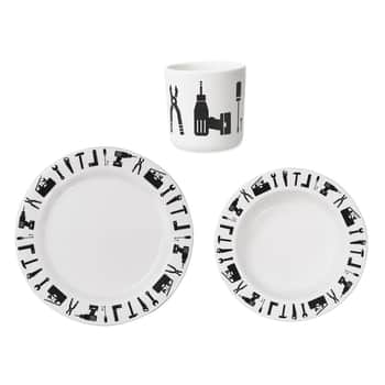 Set detského melamínového riadu Tool