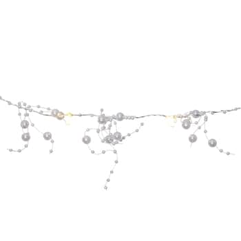 Světelný LED řetěz White pearls Dew Drops