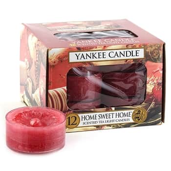 Čajové sviečky Yankee Candle 12ks - Home Sweet Home