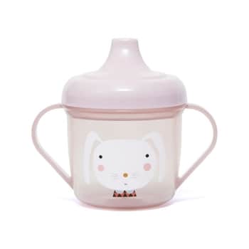 Trénovací hrneček Rabbit pink