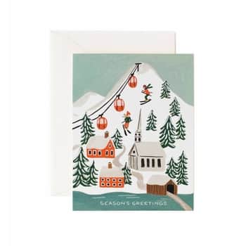 Vánoční přání s obálkou Snow Scene
