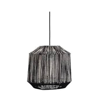 Závesná lampa Black/White Jute