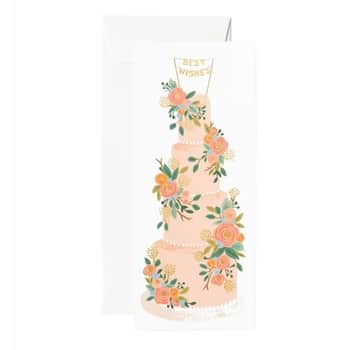 Svatební přání s obálkou Wedding Cake