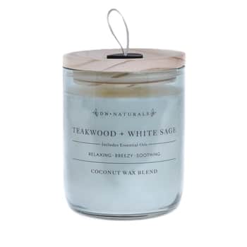Vonná svíčka ve skle Teakwood and White Sage 500g