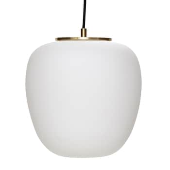 Skleněný lustr White/Brass 30 cm