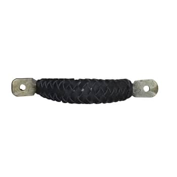 Kovová úchytka Leatherette Black 11,5 cm