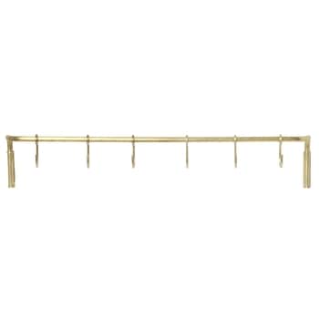 Kovová tyč do kuchyně + 6 háčků Brass