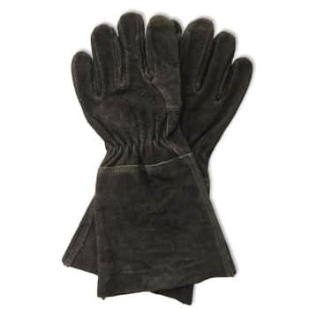 Pracovné rukavice z brúsenej kože Black