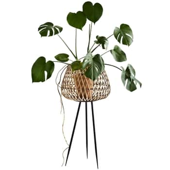 Bambusový obal na květiny se stojanem Bamboo