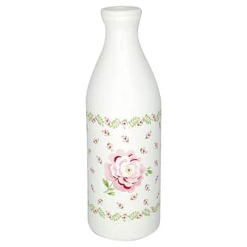Dekoratívna fľaša z dolomitu Lily Petite White