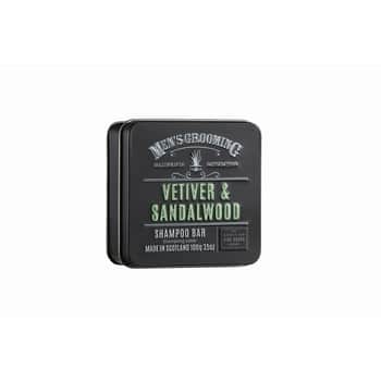 Pánský tuhý šampon Vetiver a santalové dřevo 100g