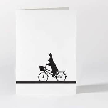 Černo-biele prianie City Bike Rabbit