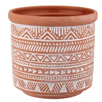Terakotový obal na kvetináč Scandi Boho