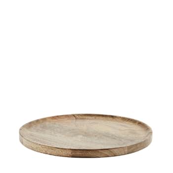 Drevená tácka Natural Mango Wood Ø 35 cm