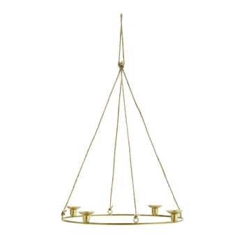 Závěsný svícen Gold Round Candle Holder