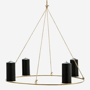 Závěsný svícen Gold Oval Candle Holder