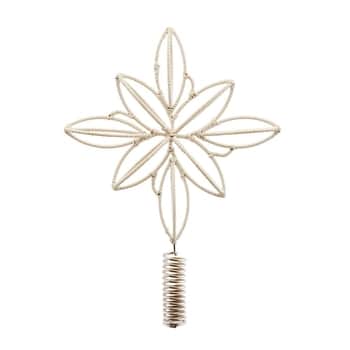 Vánoční hvězda na stromeček Soft Beige 24 cm