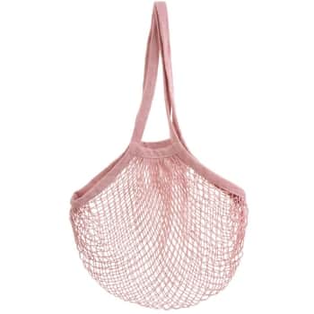 Sieťovaná nákupná taška Pink String