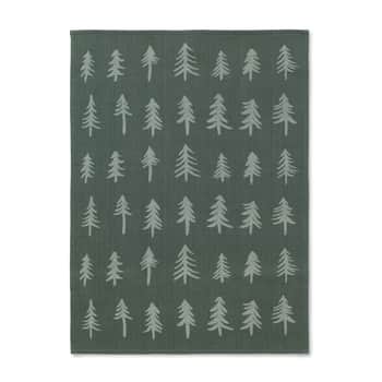 Vánoční bavlněná utěrka Dark Green Tree