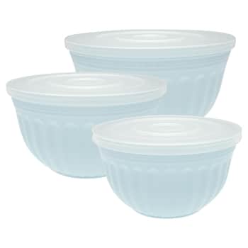 Úložné kuchynské dózy Alice Pale Blue set 3 ks