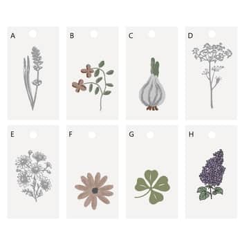 Dárkový štítek Flower/Clover Motives