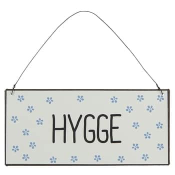 Závesná kovová ceduľa Hygge